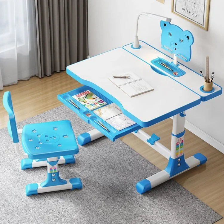 

'Height Adjustable children table and chair Large Storage Children Study Desk Kids Study Table With Storage Drawer Led