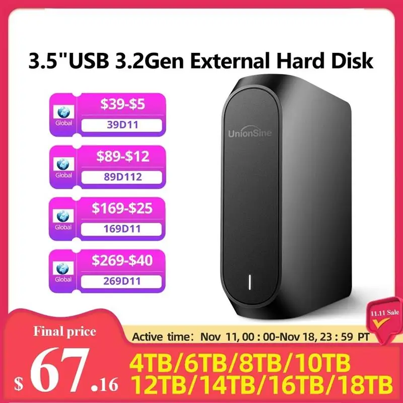 New! 4TB 8TB 10TB 12TB 16TB 18TB 3.5