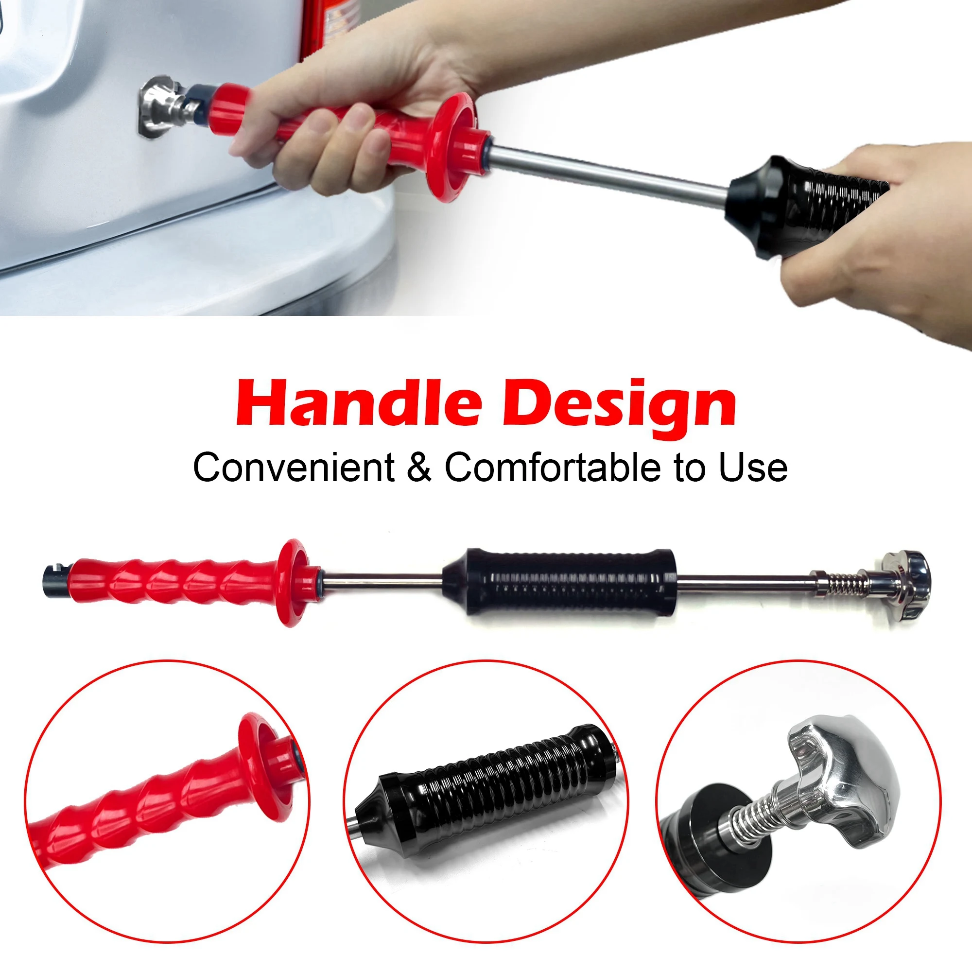 WOYO PDR Cold Glue Slide Hammer Dent Puller Kit with PDR Tabs, Use with Cold Glue or Hot Glue Tabs for Car Body Repair Tool, Ship from Poland Warehouse