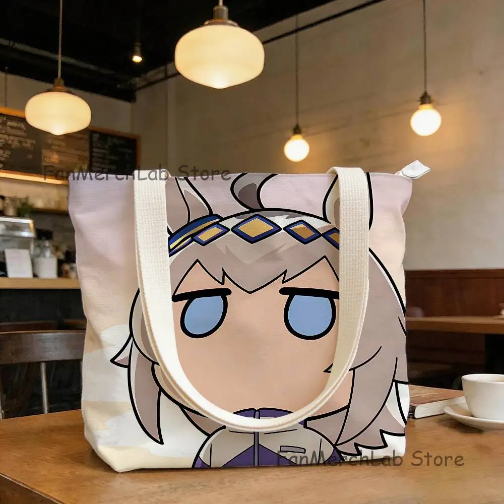 

P-Pretty Anime D-Derby O-Oguri CapS New Handbag Women Men Birthday Fashion Canvas Tote Bags Gifts Unisex Shoulder Bag