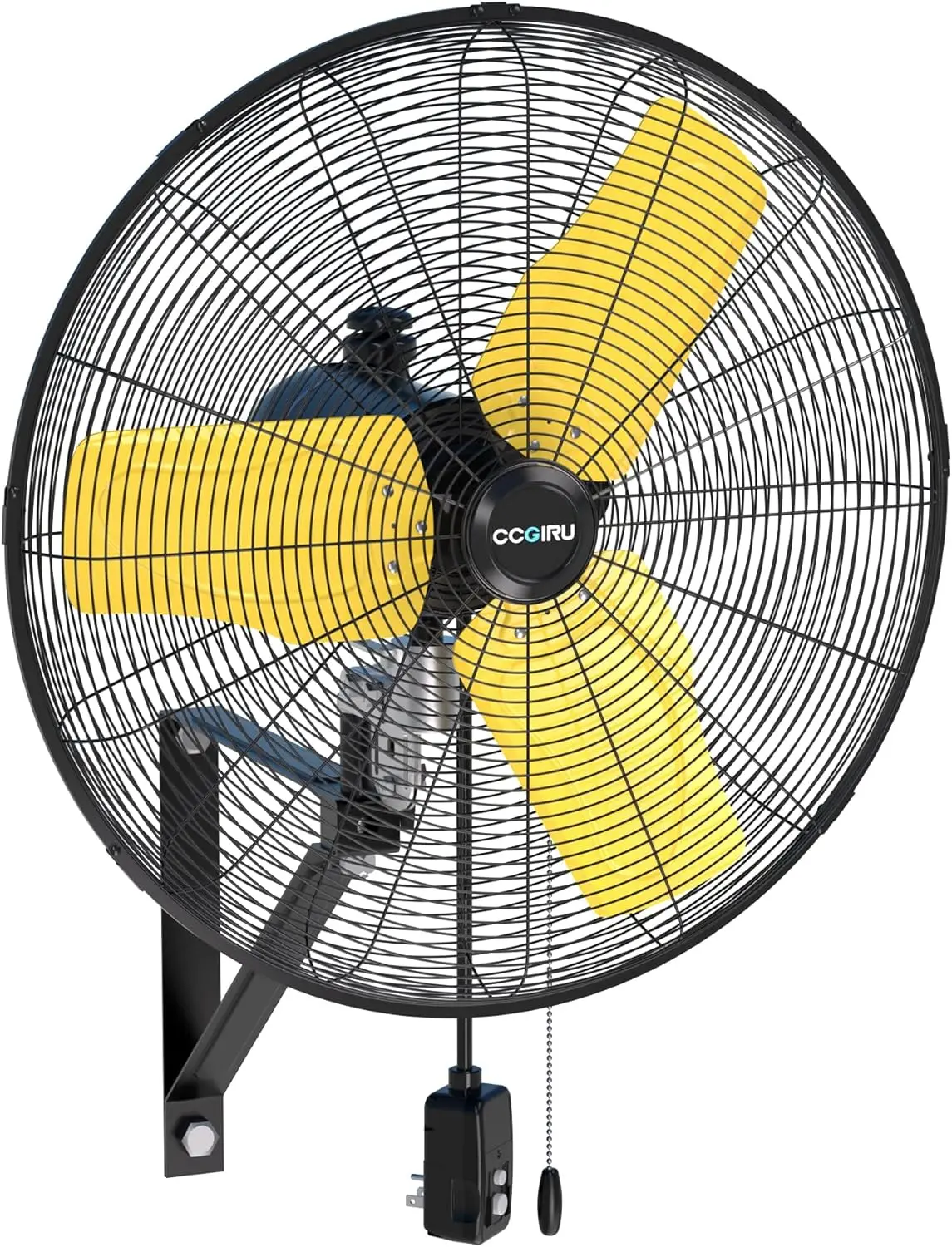 Oscillating Wall Fan, High Velocity 3-Speed Waterproof Professional Outdoor Fan, Heavy Duty Industrial Wall Mount Fans for Patio