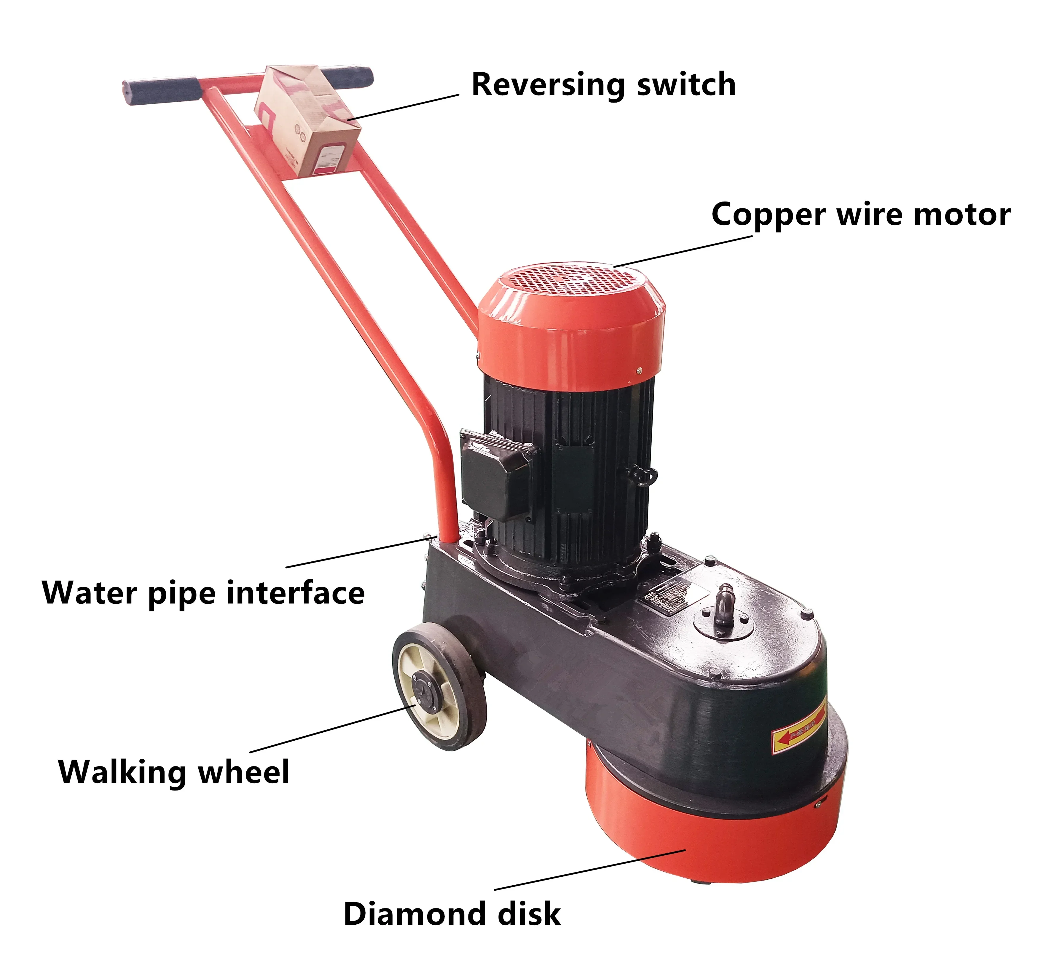 High efficiency road building machine diamond terrazzo grinding machine for large area terrazzo floor