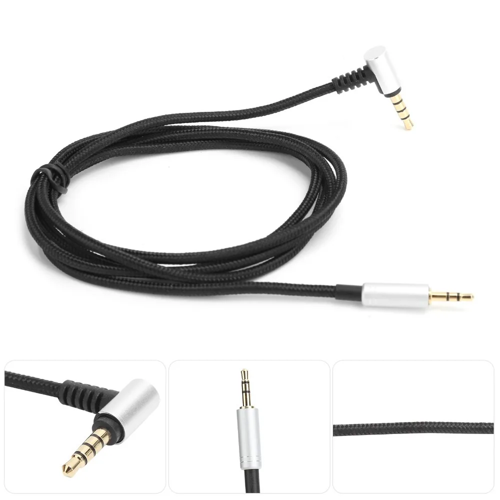 1.2m / 3.9ft 3.5mm to 2.5mm Audio Cable Flexible Plug and Play Earbuds Upgrade Wire for Turtle Beach PX5 PX4 XP500 XP400 X42 PS4