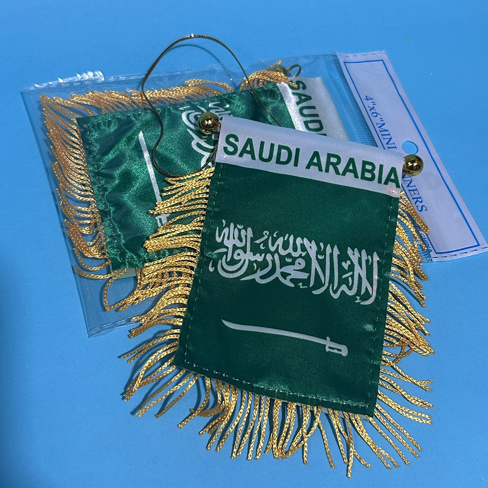 Bandera ventana coche SKY FLAG Arabia Saudita impresa doble cara - imagen 4