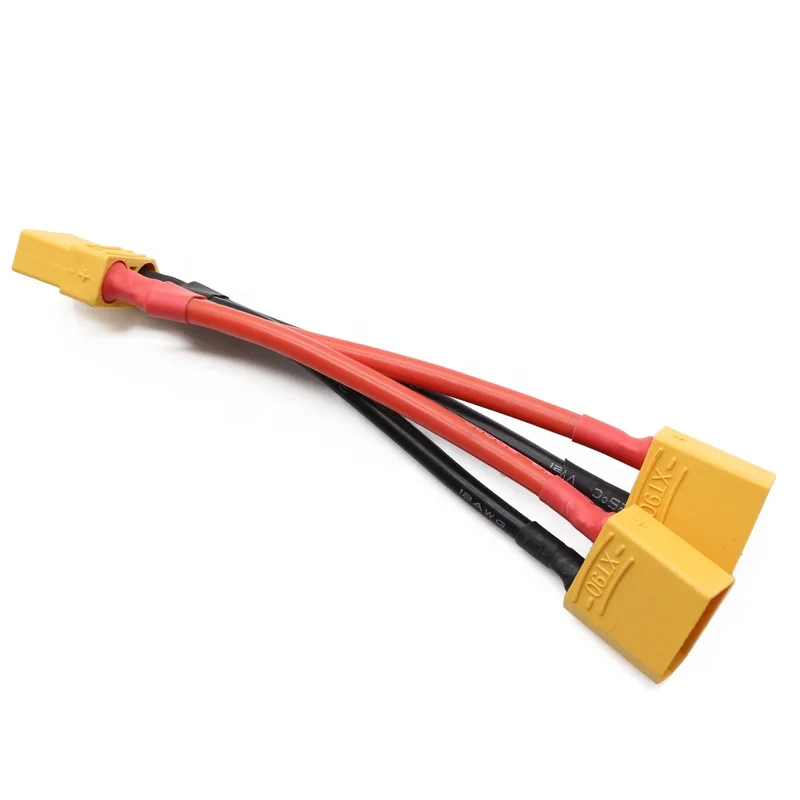 10PCS Amass XT90 12AWG 100mm Silicone Wire Adapter Cable Extension RC Lipo Battery Parallel Connectors Connectors Adaptor Batter