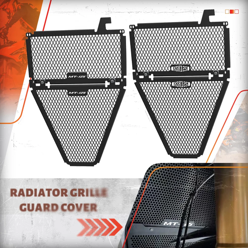

2024, решетка радиатора с ЧПУ, защитная крышка, комплекты масляных защитных ограждений для головки блока цилиндров для Yamaha MT-125 MT125 XSR-125 XSR125 2020-2023
