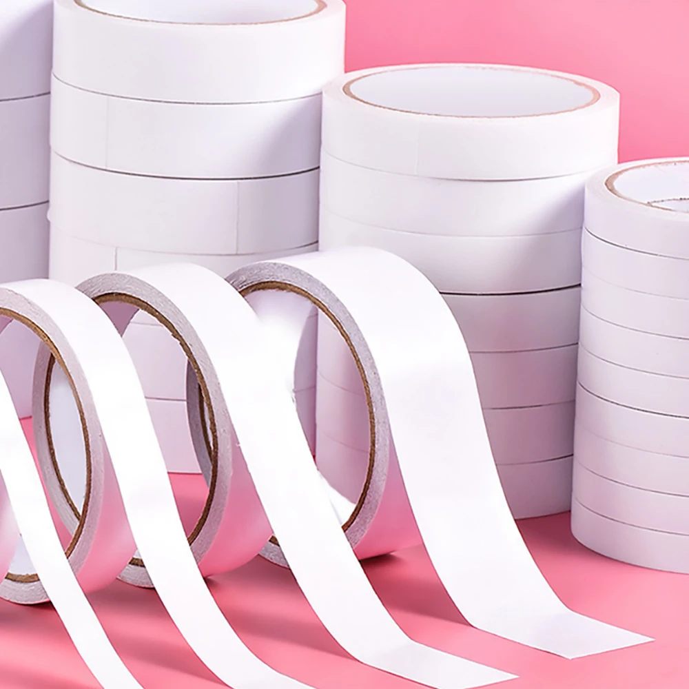 1/2/4/10pcs 2cm width high-viscosity double-sided tape, suitable for packaging & handmade DIY & for students & for office use