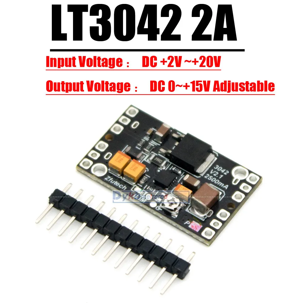 LT3042 2A Linear Regulator Power Supply Module 3.3V 5V 6V 9V 12V 15V DC Voltage Converter Low Noise RF Power Audio Amplifier