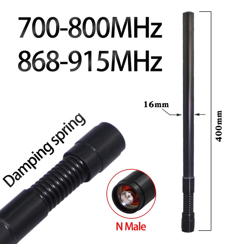 700-800MHz 750-850MHz 800-900MHz 868-915MHz 900-1000MHz 950-1050MHz spring antenna for drone jammer module Helium Antenna