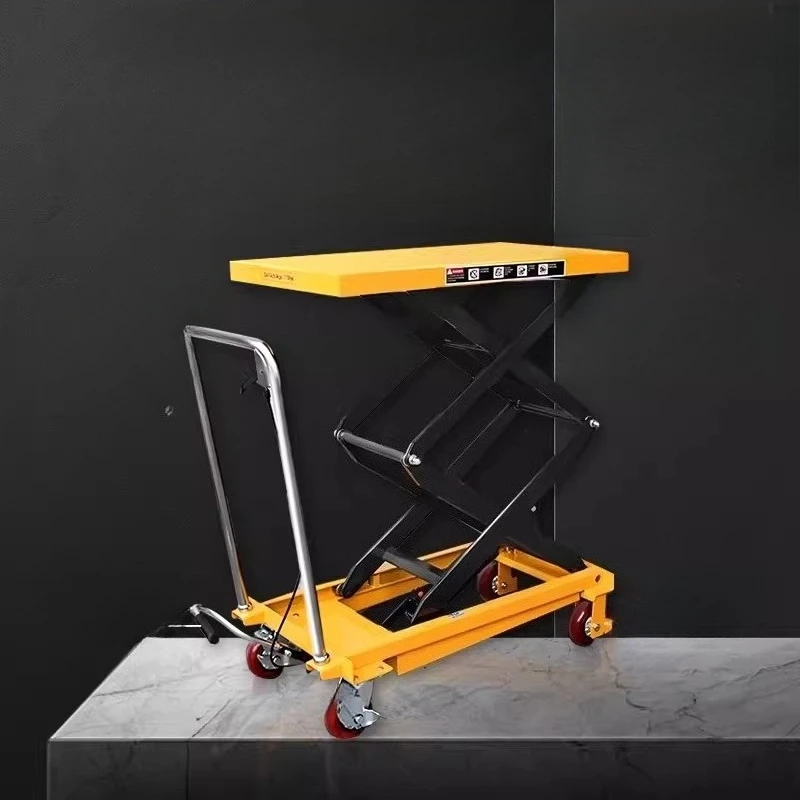 

Sturdy Base Lift Trolley Telescopic Fork Mobile Lift Trolley Unloading Commercial Furniture Carrello Di Sollevamento ZY40TC