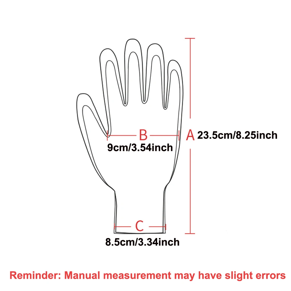 Food Grade Cut Resistant Gloves Level 5 Protection Safety Dexterity Stainless Steel Wire Reinforced for Kitchen Chefs