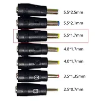 DC Power Male to Female Adapter 2.5x0.7mm 3.5x1.35mm 4.0x1.7mm 5.5x2.5mm 5.5x2.1mm 5.5x1.7mm 4.8x1.7mm Laptop Connector