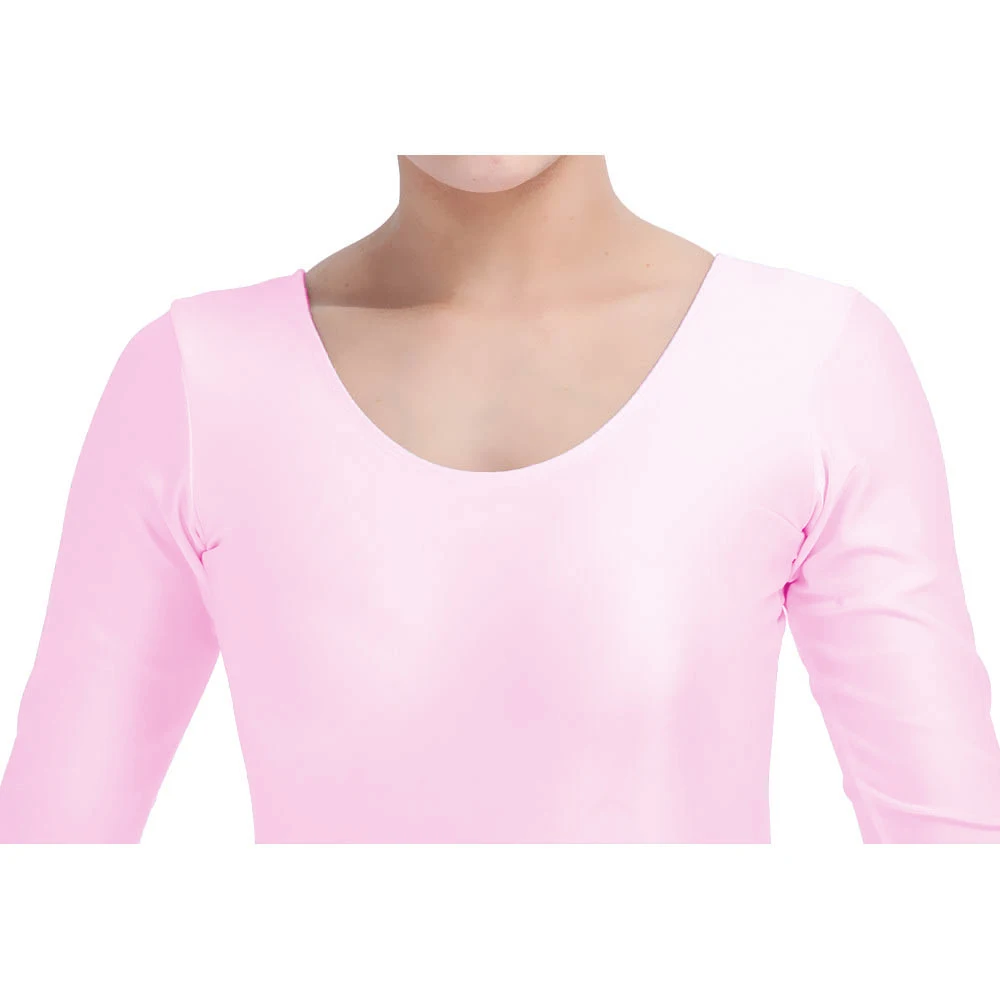 Speerise الكبار دنة رداء رقص الباليه مع تنورة طويلة الأكمام الكلاسيكية قطعة واحدة فستان الباليه الباليه ازياء الجمباز