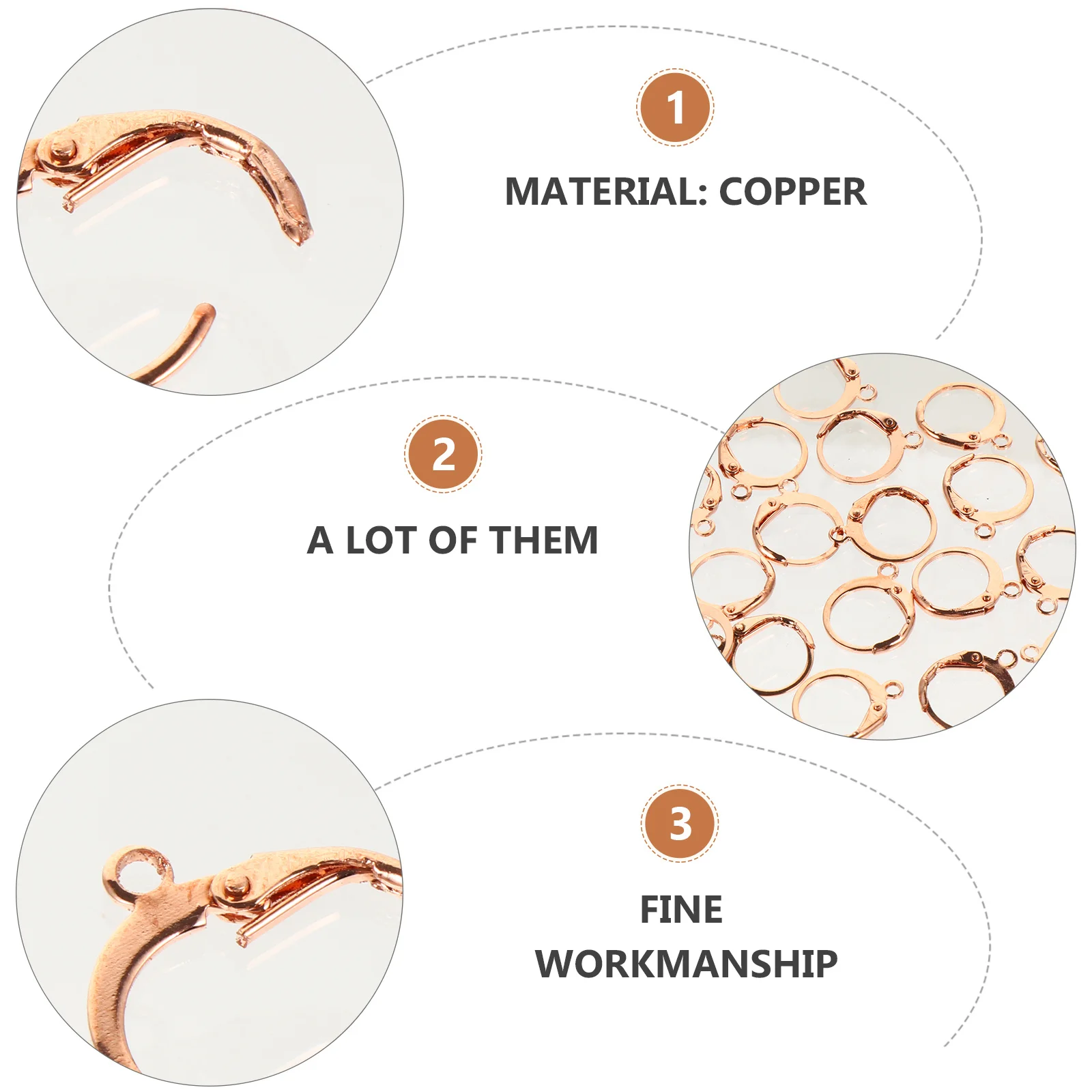 

80 шт., крючки для сережек с рычагом на спине, большие отверстия, удобные ювелирные изделия, проволока для ушей, принадлежности для рукоделия, крючки для сережек