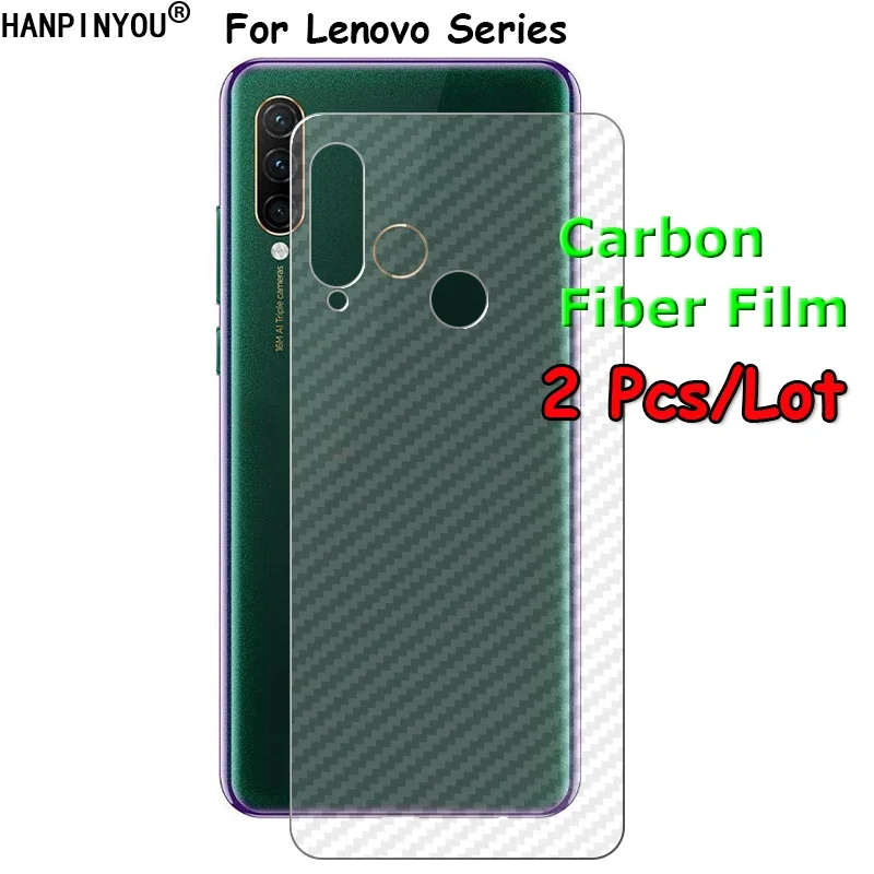 2 Pcs For Lenovo Z6 Youth Lite Z5 Z5s S5 K5 Pro S850 ZUK Z2 Plus 3D Transparent Back Carbon Fiber Film Rear Screen Protector