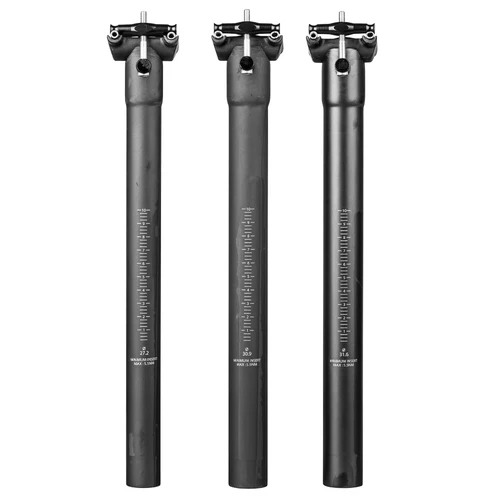 Imagen 2 del producto Tija de sillín de bicicleta de carbono peso ligero 27,2/30,9/31,6mm negro mate MTB/tija de sillín de bicicleta de carretera piezas de bicicleta
