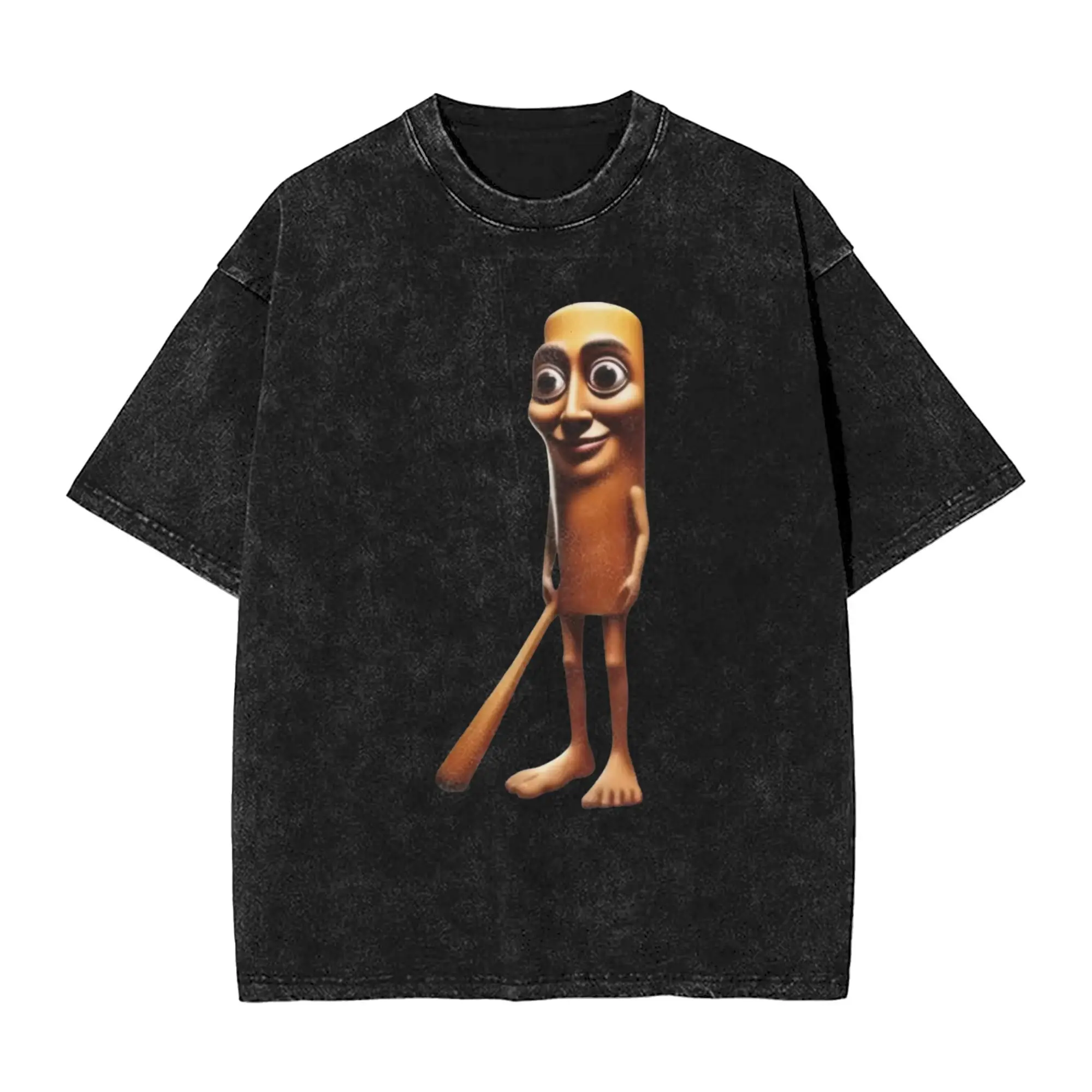 

Tung Tung Tung Sahur Washed T Shirt Men Y2K Retro Casual T-Shirts Beach O-Neck Hipster Tees Design Plus Size Clothes