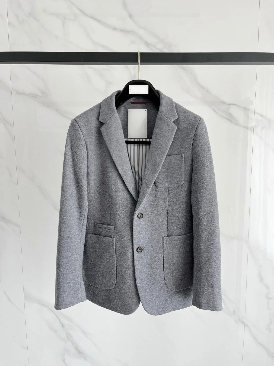 

New Faion Men's Busin Casual Suit Jaet Autumn Winter New Sle Versatile Men's Top Quali Stand Fit Long Sl...