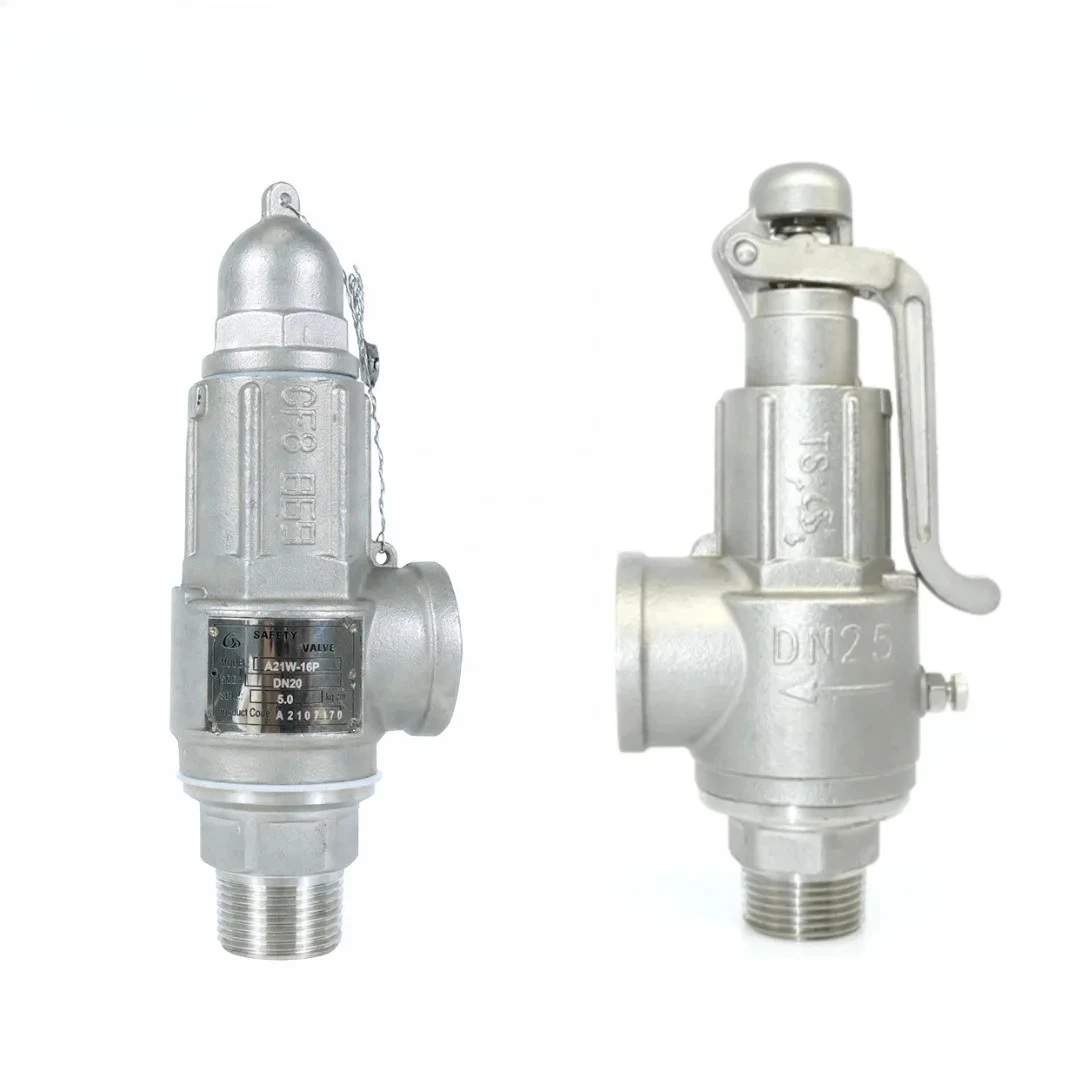 

DKV 304 Stainless Steel Low Lift Safety Relief Valve with Sealing Stainless Steel 304/316 Pressure Relief Valve for Steam Boiler
