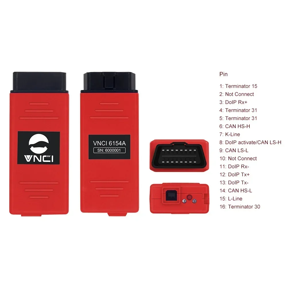 VNCI 6154A Support ODIS11 Diagnostic Tool Support CAN FD DoIP Protocol Online PK VA 6154 5054A SVCI 6154A  for VW/Audi/Skoda