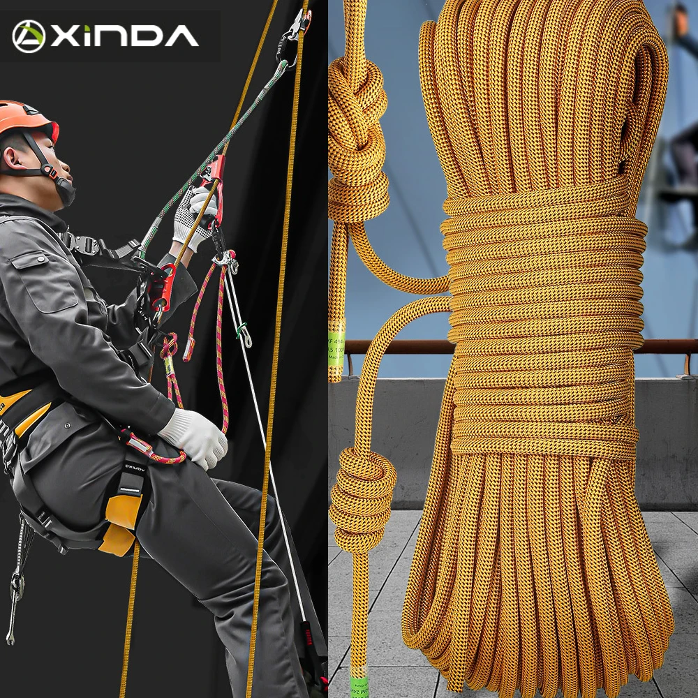 Φ:10.5mm/12mm-5m, Outdoor Mountain Climbing Static Rope,High-Speed Descent Rescue High-Altitude Operation, Wear-Resistant,P741