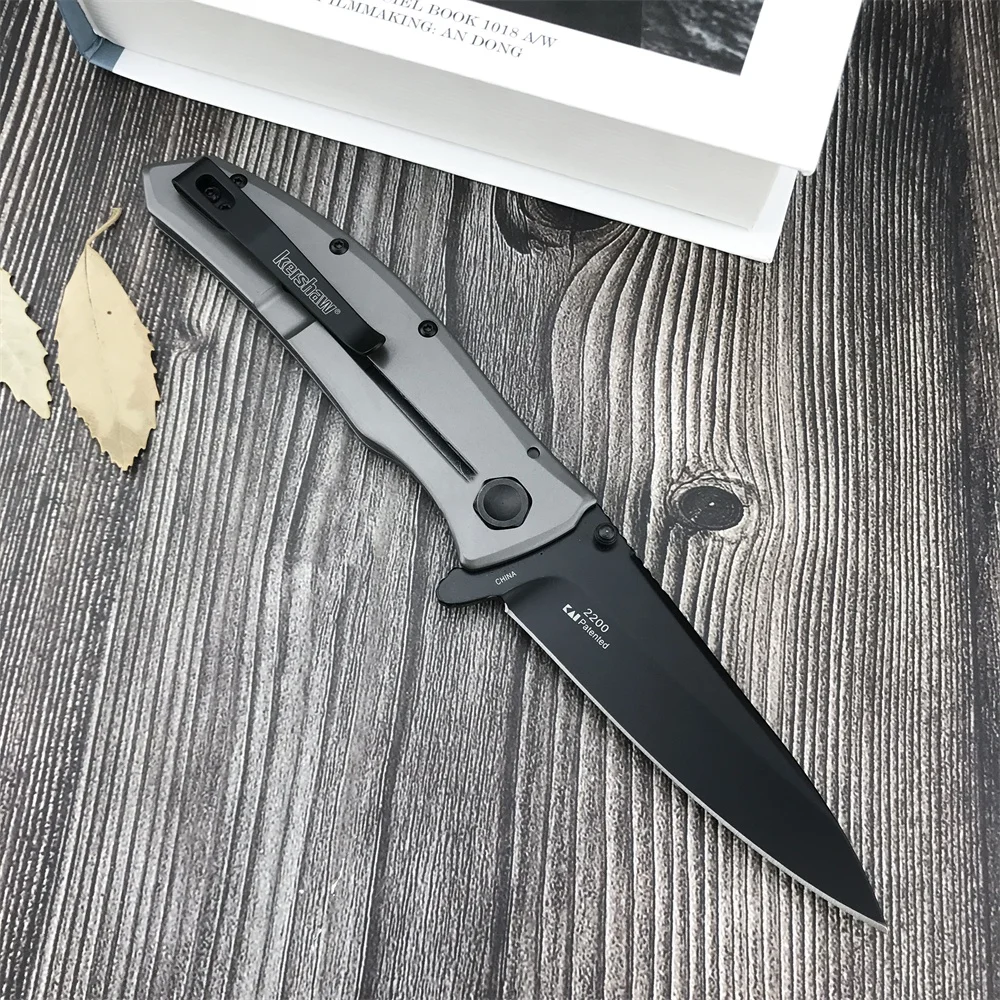 KS Brawler 1990 Folding Knife Camping Hunting 8Cr13Mov Blade Nylon Fiber Handle Self-defense Utility EDC Tactical Pocket Knife