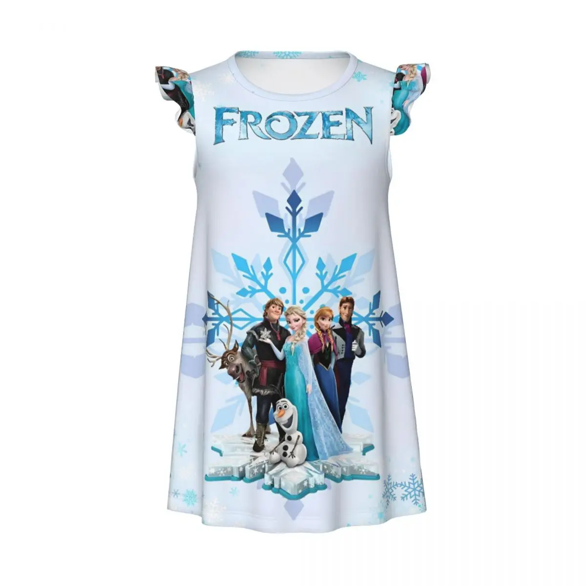 Girl's Frozen Elsa Princess Nightgowns Kid's Night Dress Sleepwear Pajamas Nightie for Little Girls