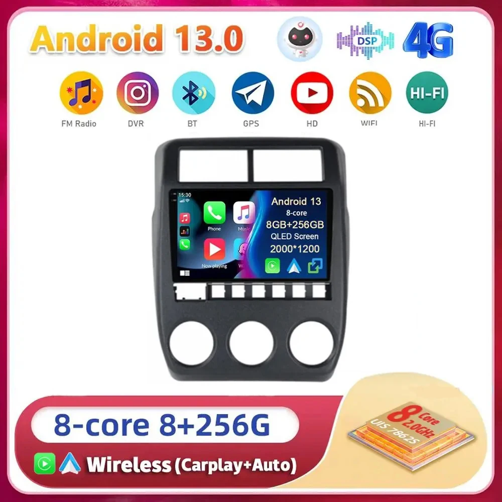 

Android 13 Carplay Auto WIFI+4G For LADA NIVA 2022 Car Radio Multimedia Video Player GPS Navigation Stereo 2din Head Unit DSP BT