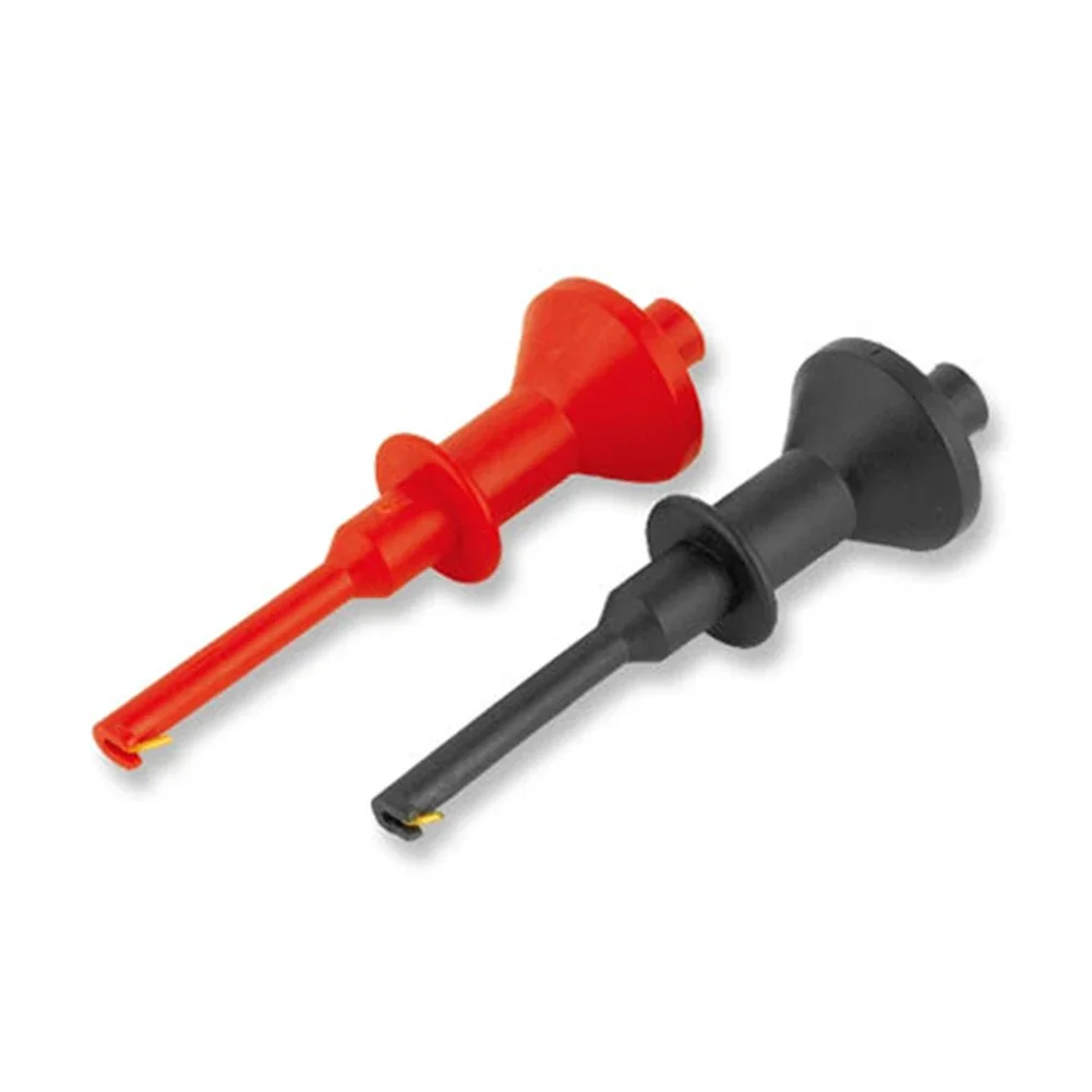 

2pcs Multimeter Test Hook 4mm Banana Jack Telescopic Multimeter Test Hook Clip High Current Flexible Probe Electrical Hand Tools