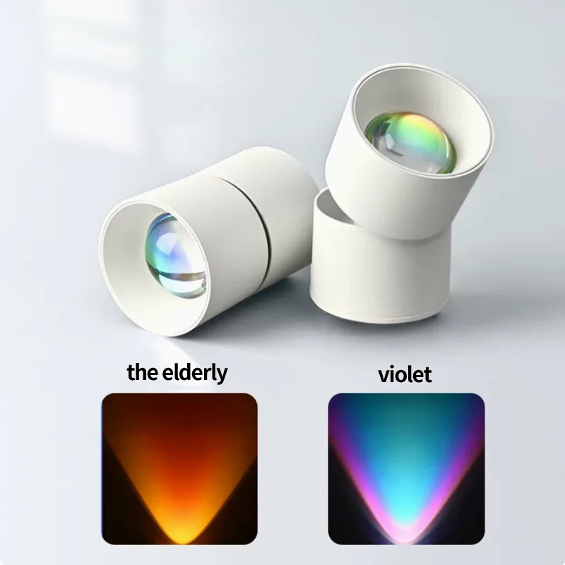 New sunset spotlight Led Down Lamp Interior Surface Mounted Ceiling Spot Lighting Decoration Living Bedroom Fixture Hallway