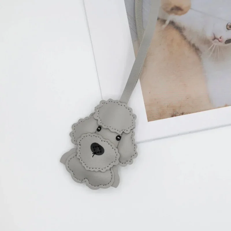 Teddy Dog Pendant Personality Bag Ornaments Minority All-Match Cute PuppyPUKey Ring Hanging Ornament Gift