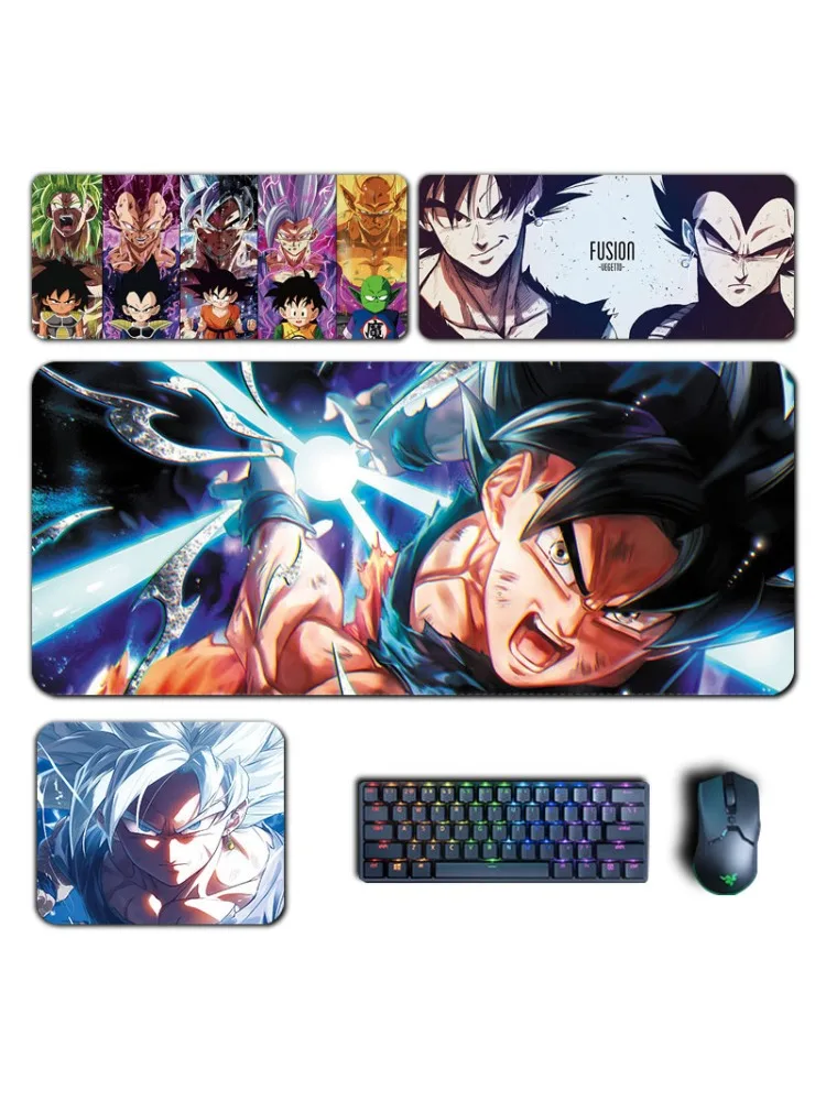 Anime Dragon Ball Z Super Mouse Pad Son Gokuu Vegeta XXL MousePad Manga Computer Laptop Keyboard Padding Accessories Desk Mat