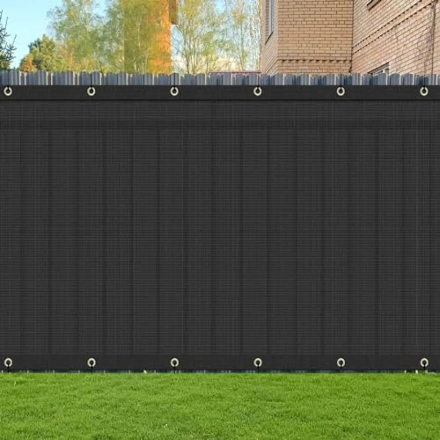 

ZGR HOMEandGARDEN 6' x 50' Privacy Fence Screen Heavy Duty Windscreen Cover Shade Net Cloth Fencing Fabric Mesh Tarp with Brass