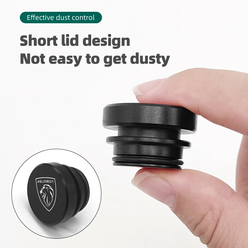 Car Cigarette Lighter Dust Cover Dustproof Decoration Cap For Peugeot 407 508 2008 5008 307 308 3008 206 207 208 107 106