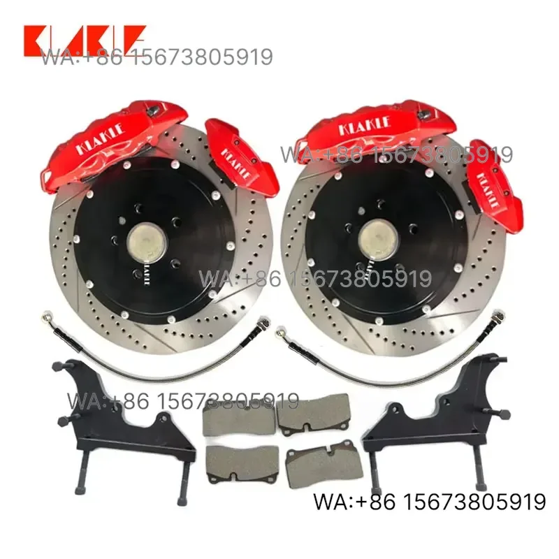 For  Wmwmnu  KLAKLE GT4 Rear Dual 4 Piston Aluminum Alloy Handbrake Caliper Big Brake Kit