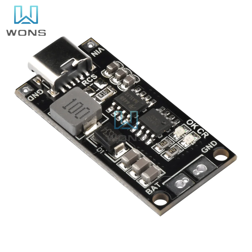 Multi-Cell 2S 3S 4S Type-C To 8.4V 12.6V 16.8V Step-Up Boost LiPo Polymer Li-Ion Charger 7.4V 11.1V 14.8V 18650 Lithium Battery image 2