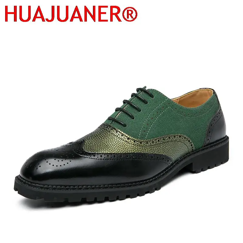 

Men Business Shoes New Men's Oxford Shoes Pu Leather Brogue Dress Shoes Man Formal Office Wedding Shoes for Men Plus Size 38-48