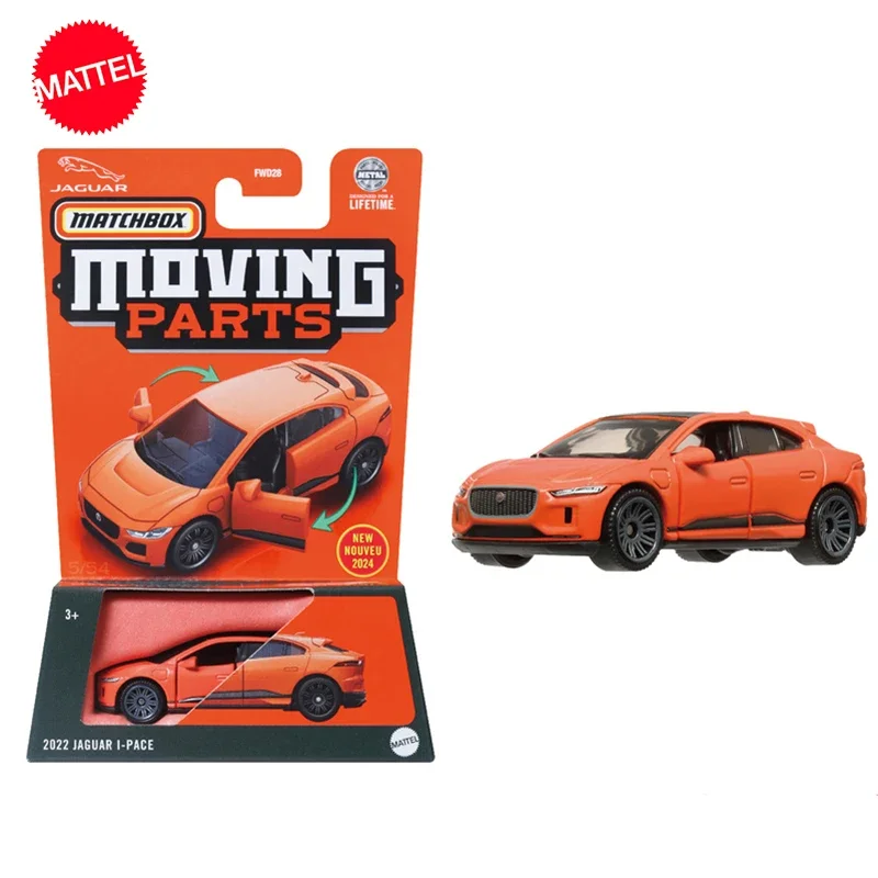 Original Mattel Matchbox FWD28 Car 1/64 Diecast Moving Parts Jaguar I-Pace Vehicle Model Toys for Boys Collection Birthday Gift