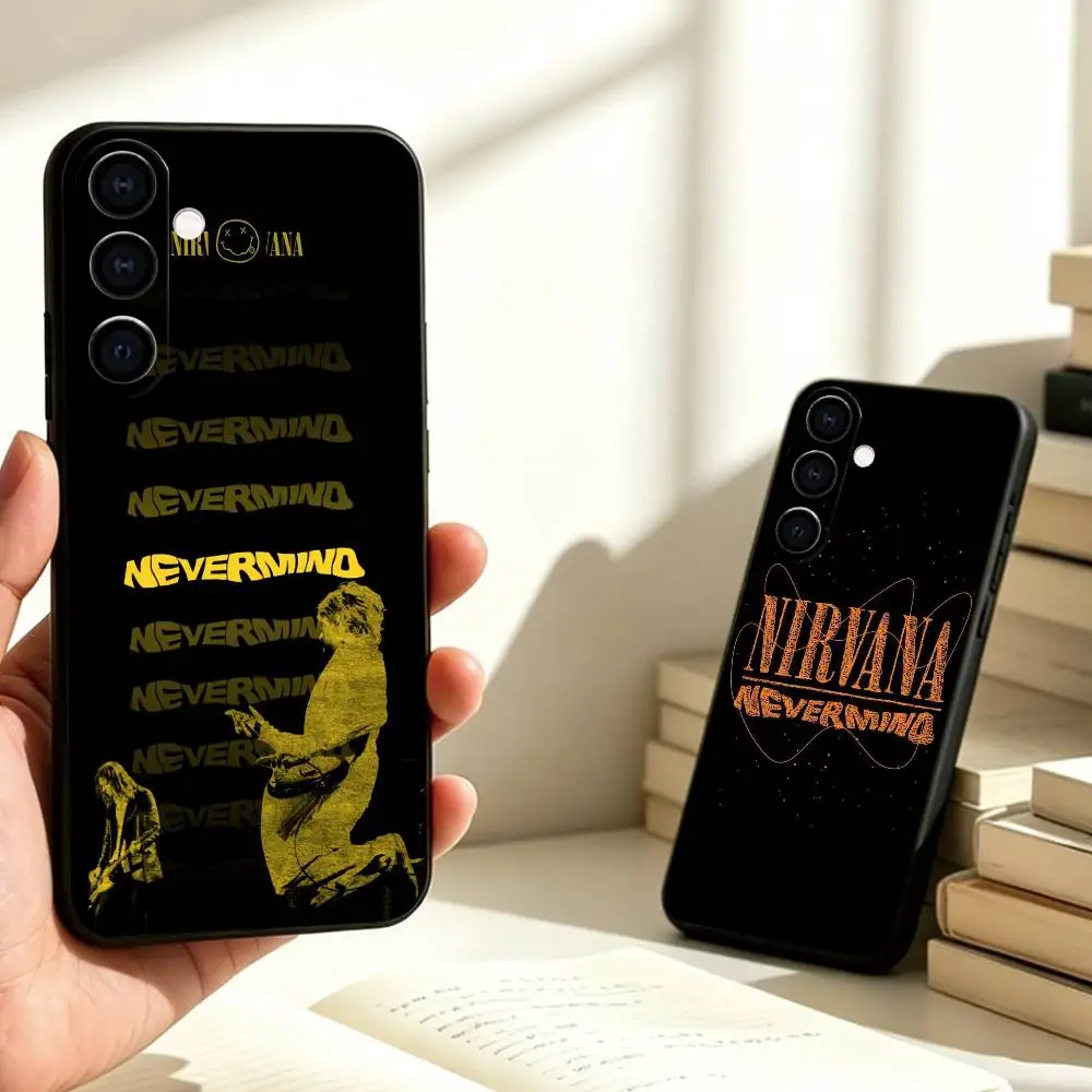 R-Rock band Nirvana  Phone Case For Samsung Galaxy A73,A72,A71,A70,A53,A52,A51,Others Soft Black Cover Gift