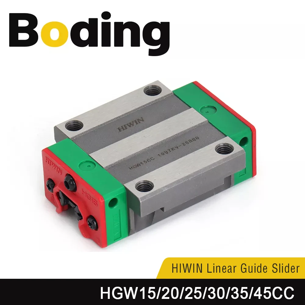 

Boding Hiwin Linear Guide Slider Block HGW15CC HGW20CC HGW25CC HGW30CC HGW35CC HGW45CC Grease Nipple Linear Rail For CNC Router