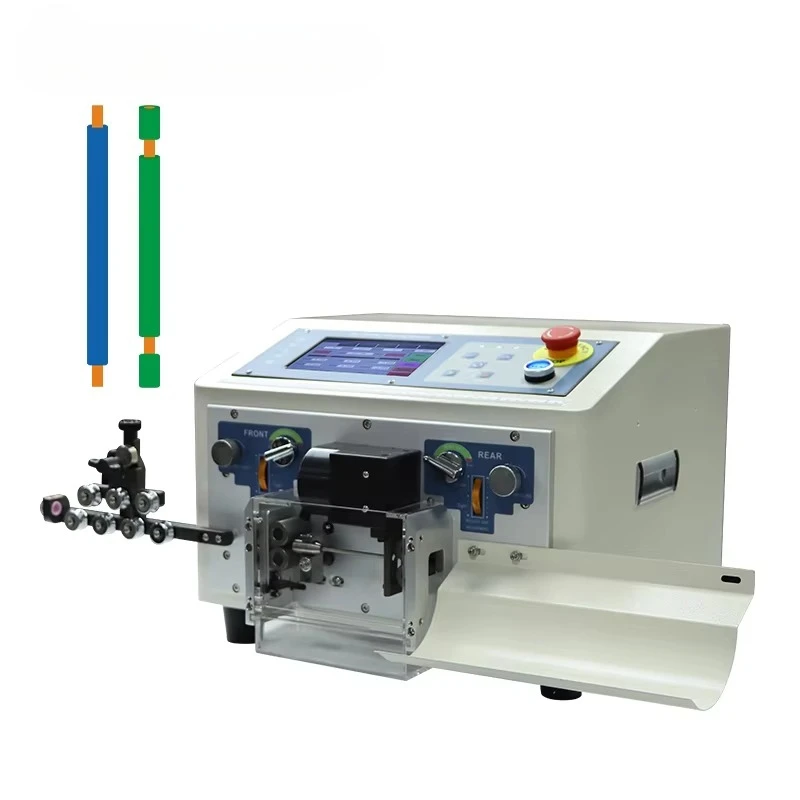 Precision Wire Cutting and Stripping Machine 0.1-6mm² 7-inch Touchscreen 500 Program Storage 0.002 X L High Accuracy