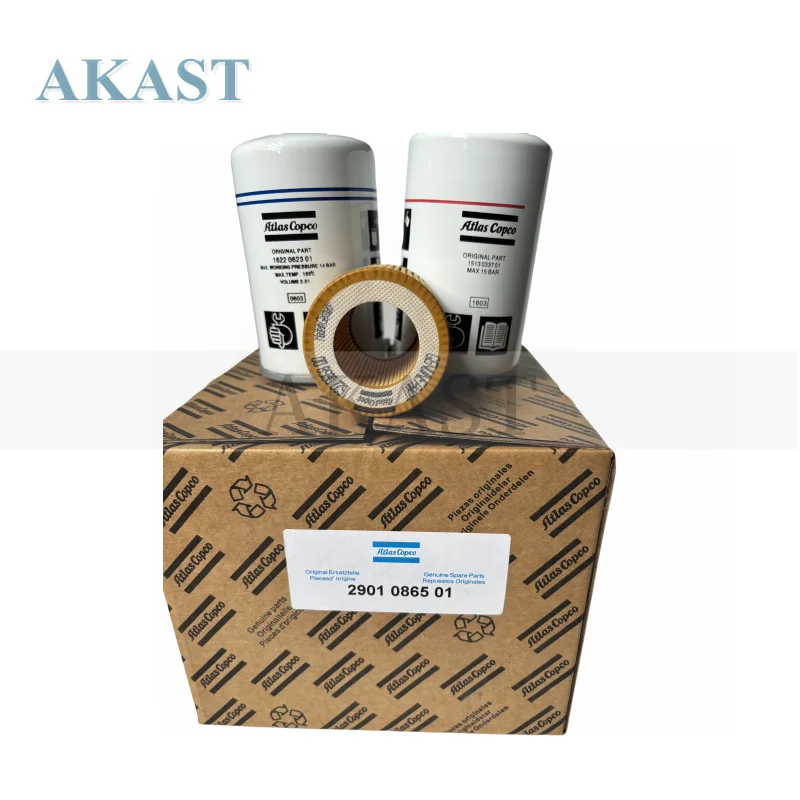 2901086501 Air Oil Filter Kit For Atlas Copco GX2 GX3 GX4 GX5 Screw Air Compressor Parts Replacement Service Kit