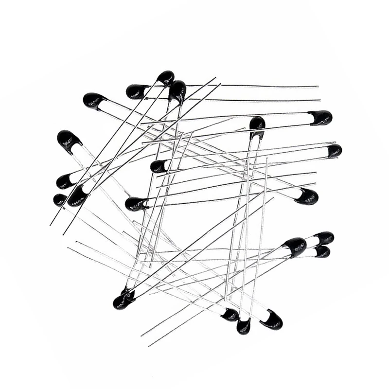 50 buah NTC-MF52AT B 3950 MF52AT 5% MF52 5K 10K 20K 22K 50K 100K Resistor termal termistor