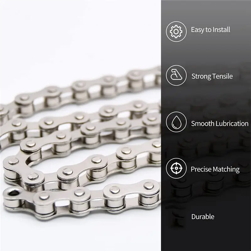 HOES-Bike Chain Kit, Single Speed Multi-Function Bike Repair Kit, With Chain Breaker Bike Link Plier And Hook Etc Accessories