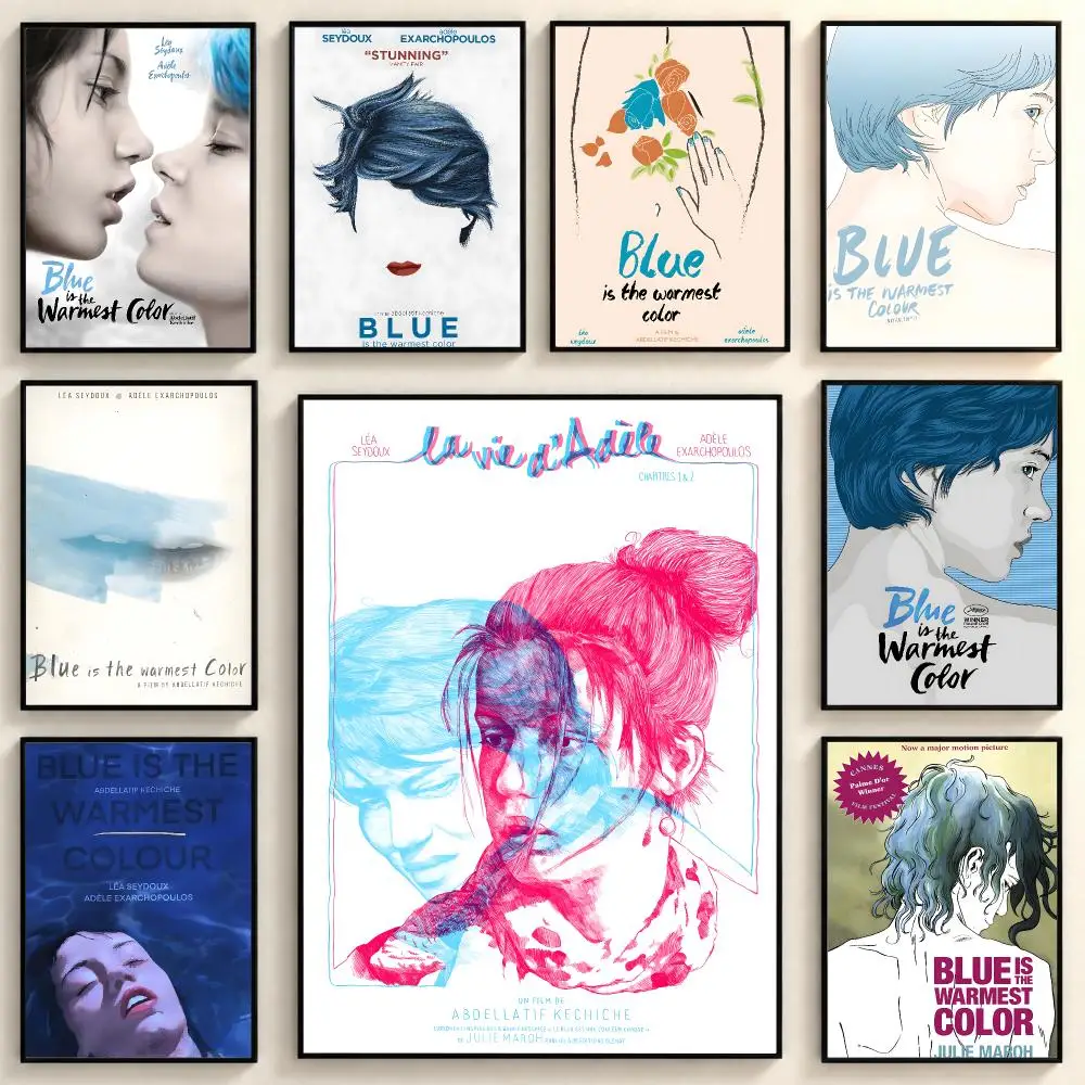 Tender Artistic Movie B-Blue Is The Warmest Color Poster Peel And Stick PP Series HD Frameless Wall Indoor Decor Gift