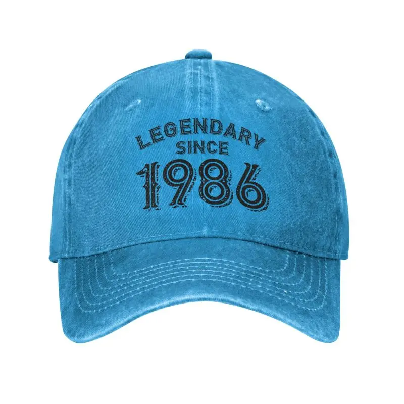 

Personalized Cotton Legendary Since Born In 1986 Birthday Gifts Baseball Cap Sports Men Women's Adjustable Dad Hat Summer