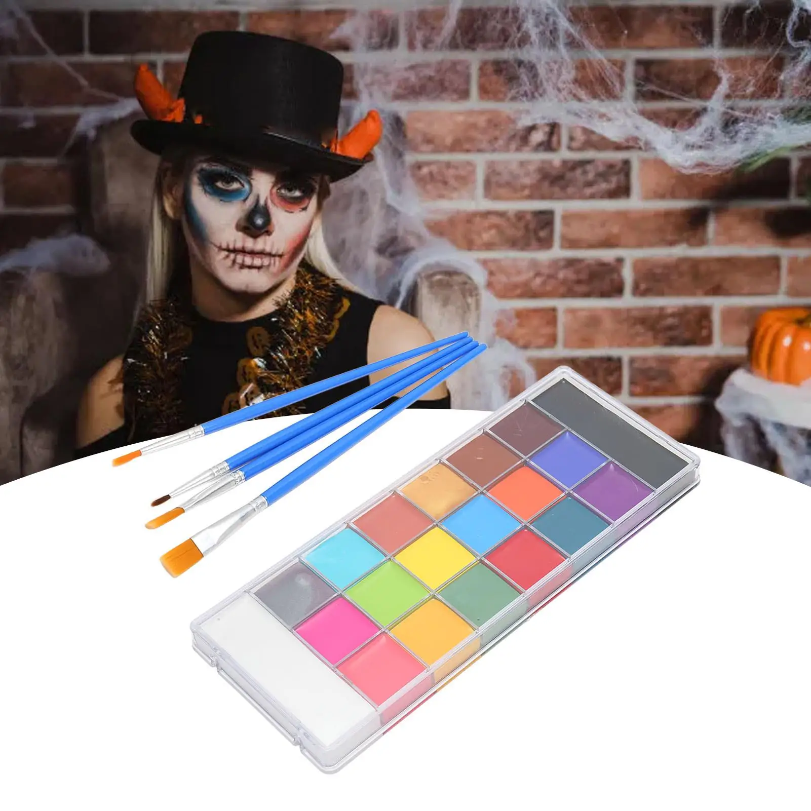 Professionelles 20-Farben-Gesichts- und Körperbemalungsset – lebendige Palette für einfache Verwendung für Cosplay, Kunst und Veranstaltungen