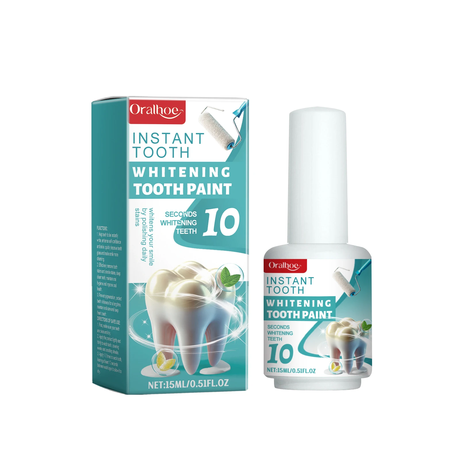 Professional Teeth Whitening Paint Improve Dullness Reduce Pigmentation Dental Brightener Fresh Breath Recovery White Tooth Gel