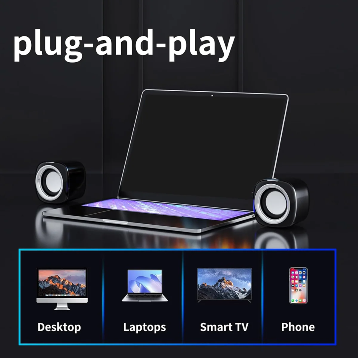 

Новые 3C-компьютерные колонки для ПК, мини-компьютерные колонки с Bluetooth, поддержка проводной связи, динамик для ПК, ноутбука, планшета
