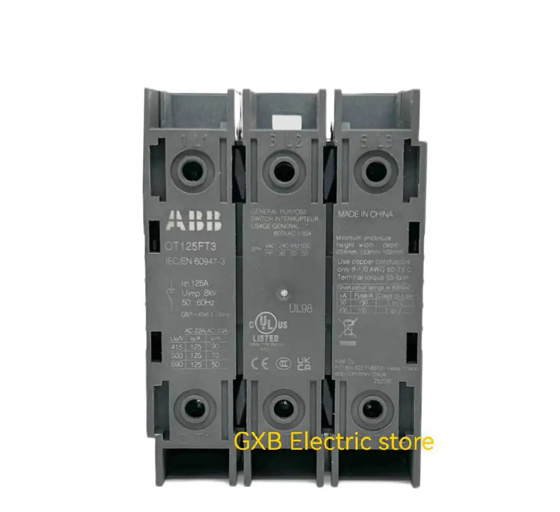 1 Brand New Abb Load Isolation Switch Ot100Ft3 125ft3 Cabinet Door Installation 3-Pole